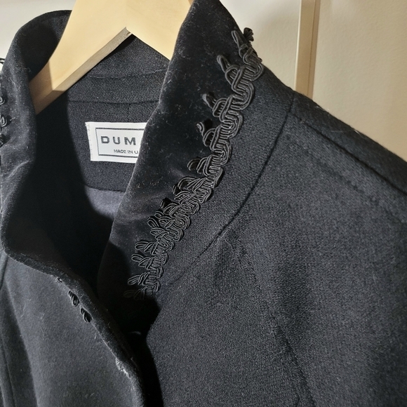 Vintage Women’s Black Wool Long Coat - Picture 3 of 14